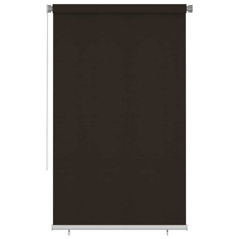 Store roulant d'extérieur 145 (l) x 230 (H) cm marron HDPE 648958648958