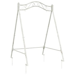 Cadre de balançoire Blanc antique 113 x 121,5 x 168 cm Acier 648959648959