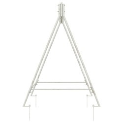 Cadre de balançoire Blanc antique 113 x 121,5 x 168 cm Acier 648959648959