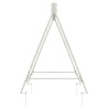 Cadre de balançoire Blanc antique 113 x 121,5 x 168 cm Acier 648959648959