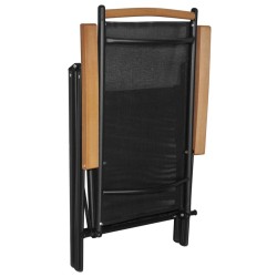 Ensemble à manger de jardin 7 pcs Aluminium Noir 648984648984