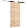 Porte coulissante Naturel 90 x 208 cm Bois de pin massif 648992648992