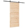 Porte coulissante Naturel 90 x 208 cm Bois de pin massif 648996648996