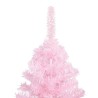 Arbre de Noël artificiel pré-éclairé et boules rose 180 cm PVC 649003649003