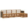Ensemble de canapés d'extérieur 5 pcs Naturel 649006649006
