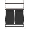 Panier à linge à 2 compartiments avec étagères chêne brun 649007649007