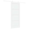 Porte coulissante Blanc 83 x 202 cm Bois de pin massif 649008649008