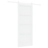Porte coulissante Blanc 83 x 202 cm Bois de pin massif 649009649009