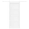 Porte coulissante Blanc 83 x 202 cm Bois de pin massif 649009649009