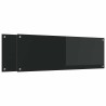 Crédence de cuisine 2 pcs Noir 120 x 40 cm verre trempé 649014649014