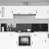 Crédence de cuisine 2 pcs Noir 120 x 40 cm verre trempé 649014649014