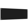 Crédence de cuisine 2 pcs Noir 120 x 40 cm verre trempé 649014649014