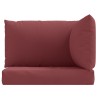 Coussins de palette lot de 3 rouge bordeaux mélangé tissu 649017649017