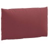 Coussins de palette lot de 3 rouge bordeaux mélangé tissu 649017649017