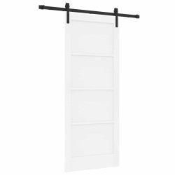 Porte coulissante Blanc 83 x 202 cm Bois de pin massif 649018649018