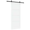 Porte coulissante Blanc 83 x 202 cm Bois de pin massif 649018649018