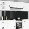 Crédence de cuisine 2 pcs Noir 110 x 60 cm verre trempé 649019649019
