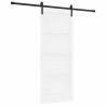 Porte coulissante Blanc 83 x 202 cm Bois de pin massif 649022649022