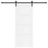 Porte coulissante Blanc 83 x 202 cm Bois de pin massif 649022649022