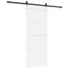 Porte coulissante Blanc 83 x 202 cm Bois de pin massif 649022649022