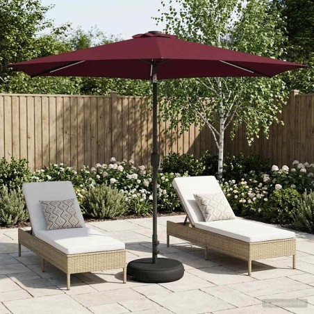 Parasol de jardin avec lumières LED et base 300 x 300 cm 649027649027