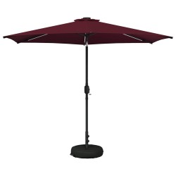 Parasol de jardin avec lumières LED et base 300 x 300 cm 649027649027