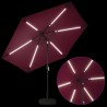Parasol de jardin avec lumières LED et base 300 x 300 cm 649027649027