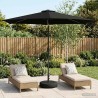 Parasol de jardin avec lumières LED et base 300 x 300 cm 649034649034