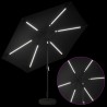 Parasol de jardin avec lumières LED et base 300 x 300 cm 649034649034