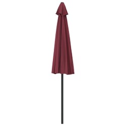 Parasol de balcon mât en aluminium Bordeaux 270x144x222 cm Demi 649039649039