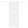 Porte coulissante Blanc 83 x 202 cm Bois de pin massif 649040649040