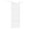 Porte coulissante Blanc 83 x 202 cm Bois de pin massif 649042649042