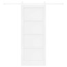 Porte coulissante Blanc 83 x 202 cm Bois de pin massif 649042649042