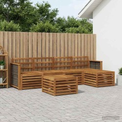 Ensemble de canapés d'extérieur 6 pcs Naturel 649046649046
