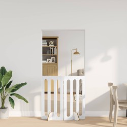 Clôture pliable pour animaux 2 pcs Blanc Brillant 649052649052