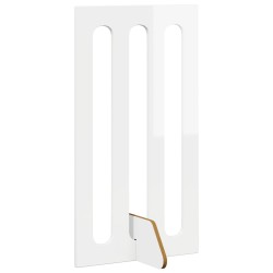 Clôture pliable pour animaux 2 pcs Blanc Brillant 649052649052