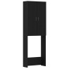 Meuble pour machine à laver en chêne noir 64 x 25,5 x 190 cm 649053649053