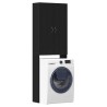 Meuble pour machine à laver en chêne noir 64 x 25,5 x 190 cm 649053649053