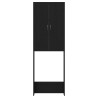 Meuble pour machine à laver en chêne noir 64 x 25,5 x 190 cm 649053649053