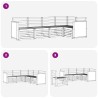 Ensemble de canapé d'angle 4 pcs Naturel Bois d'Acacia Massif 649055649055