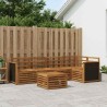 Ensemble de canapé d'angle 5 pcs Naturel Bois d'Acacia Massif 649057649057