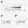 Ensemble de canapé d'angle 4 pcs Naturel Bois d'Acacia Massif 649064649064
