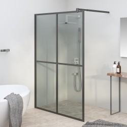 Écran de douche 140x195 cm Verre trempé foncé 649069649069