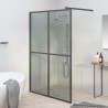 Écran de douche 140x195 cm Verre trempé foncé 649069649069
