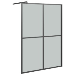 Écran de douche 140x195 cm Verre trempé foncé 649069649069