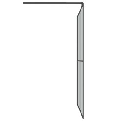 Écran de douche 140x195 cm Verre trempé foncé 649069649069