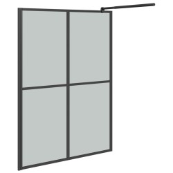Écran de douche 140x195 cm Verre trempé foncé 649069649069