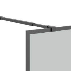 Écran de douche 140x195 cm Verre trempé foncé 649069649069