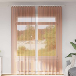 Rideaux en voile à œillets 2 pcs couleur terre cuite 649075649075