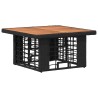 Ensemble de salle à manger pour jardin 3 pcs Noir et gris 649087649087